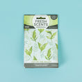 Load image into Gallery viewer, The Fresh Scents Lily of the Valley Sachet 3pk features green botanical designs on a light blue package. This flameless air freshener delivers a classic, long-lasting scent and contains 7 oz (115 ml).
